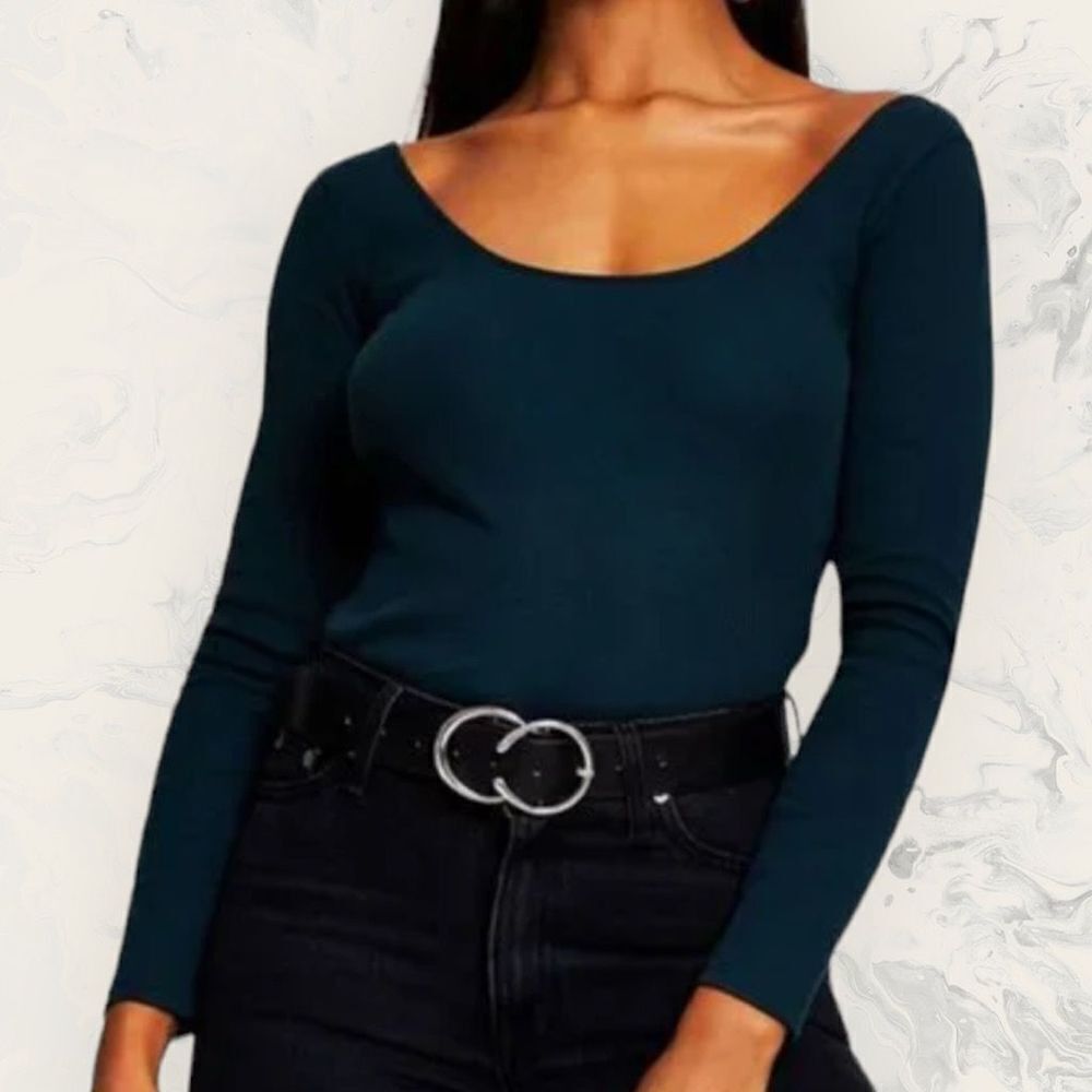 NWOT River Island Green Long Sleeve - Size 10 - Olive Green